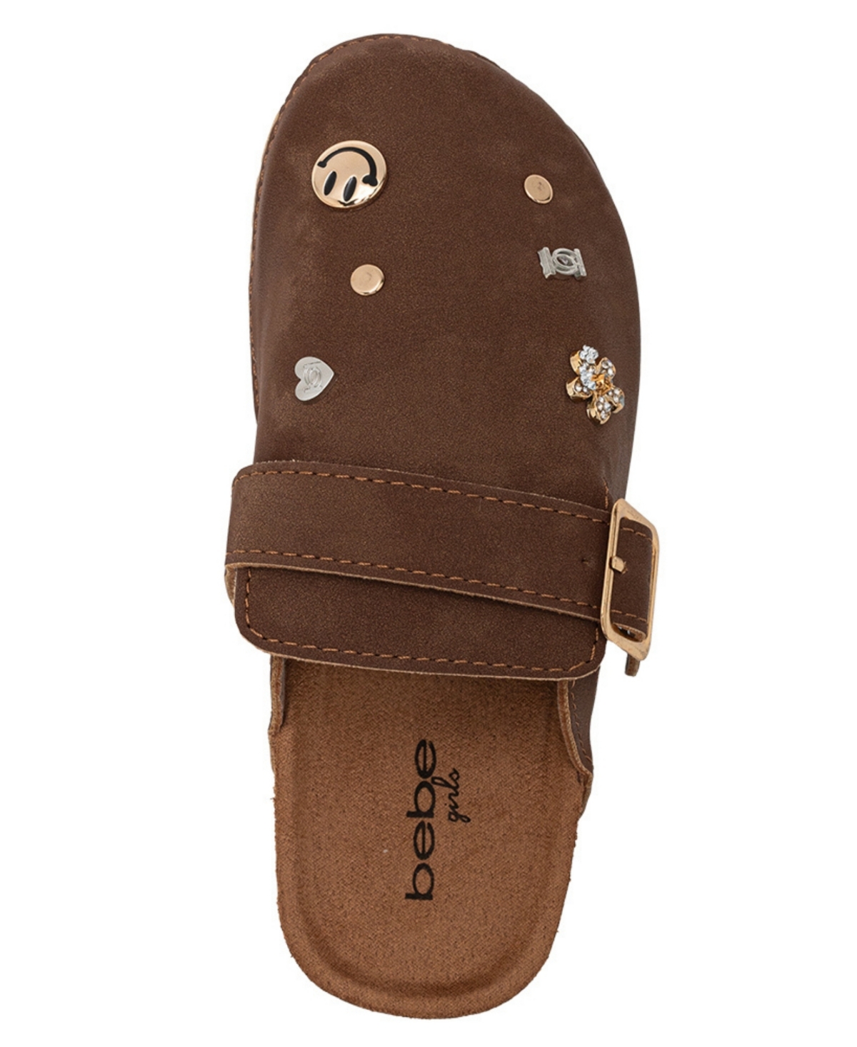 Bebe Girls' 1-13 Ornaments and Buckled Details Slip-On Footbed Clogs
