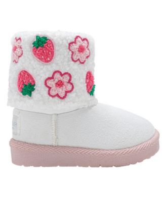 Girls' Toddler 5T-10T Embroidered Winter Boots