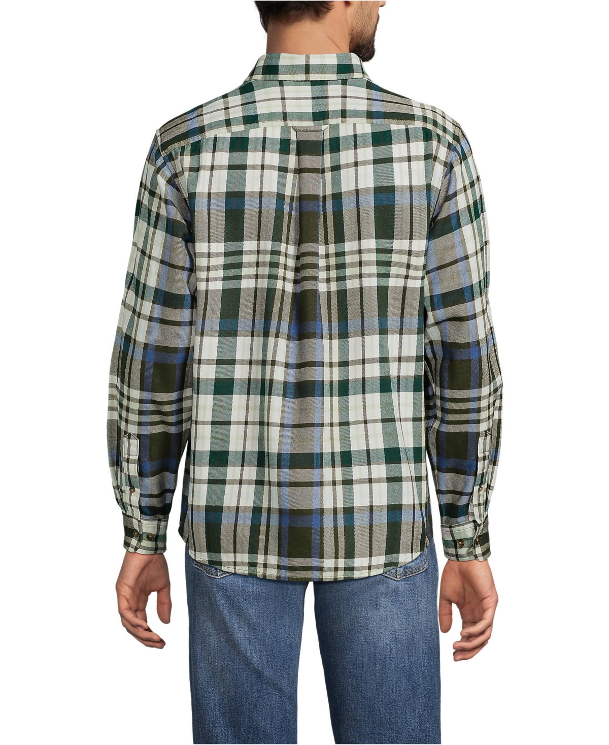 Lands' End Big & Tall Long Sleeve Flagship Flannel Shirt