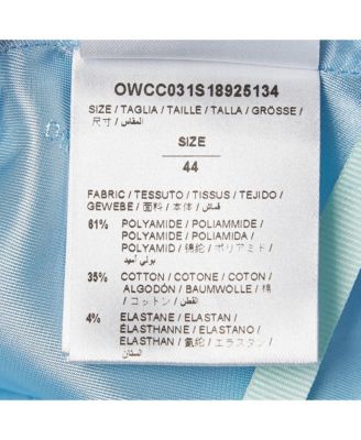 Women's Blue Crepe Mini Skirt