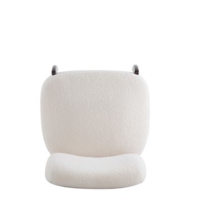 Beige Linen Rocking Recliner Chair – Modern Home Furniture with Wood Legs, Side Pocket & High Back