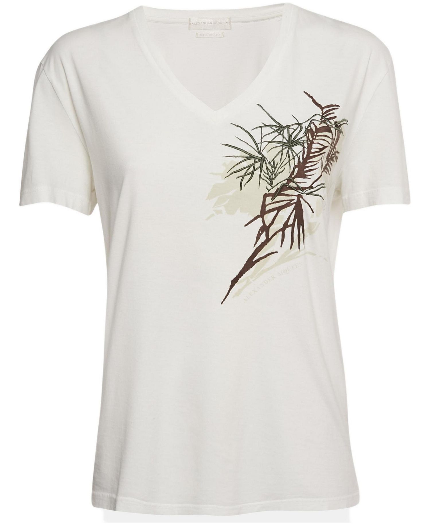 Women's Embroidered Jersey V-Neck T-Shirt