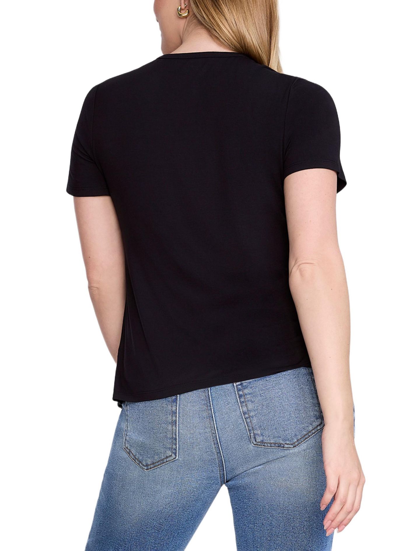 Женская футболка Motherhood Maternity Crewneck Short Sleeve Nursing Tee - Motherhood, цвет: Чёрный — фото 2
