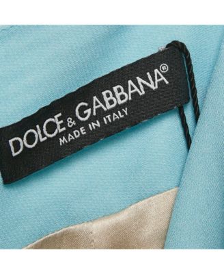 Women's Blue Chicken Print Crepe Midi Skirt