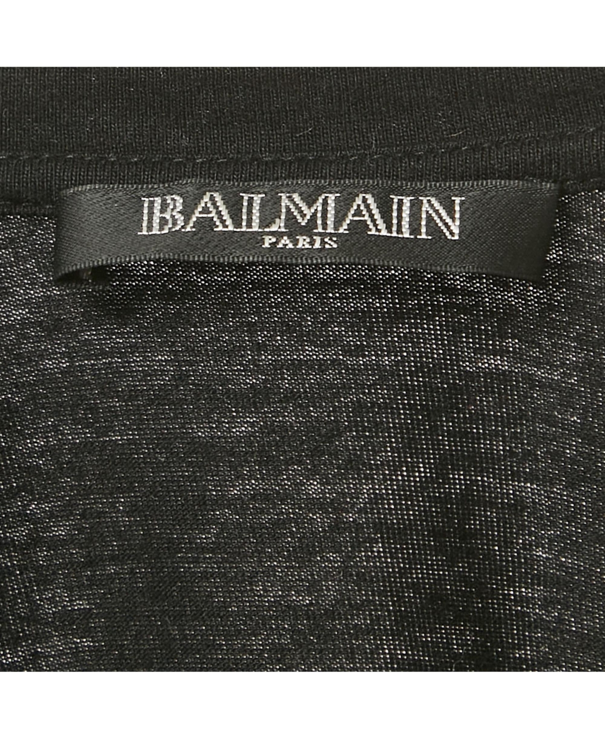 Pre-Owned Balmain Women's Pearl And Crystal Detail Jersey Crewneck T-Shirt