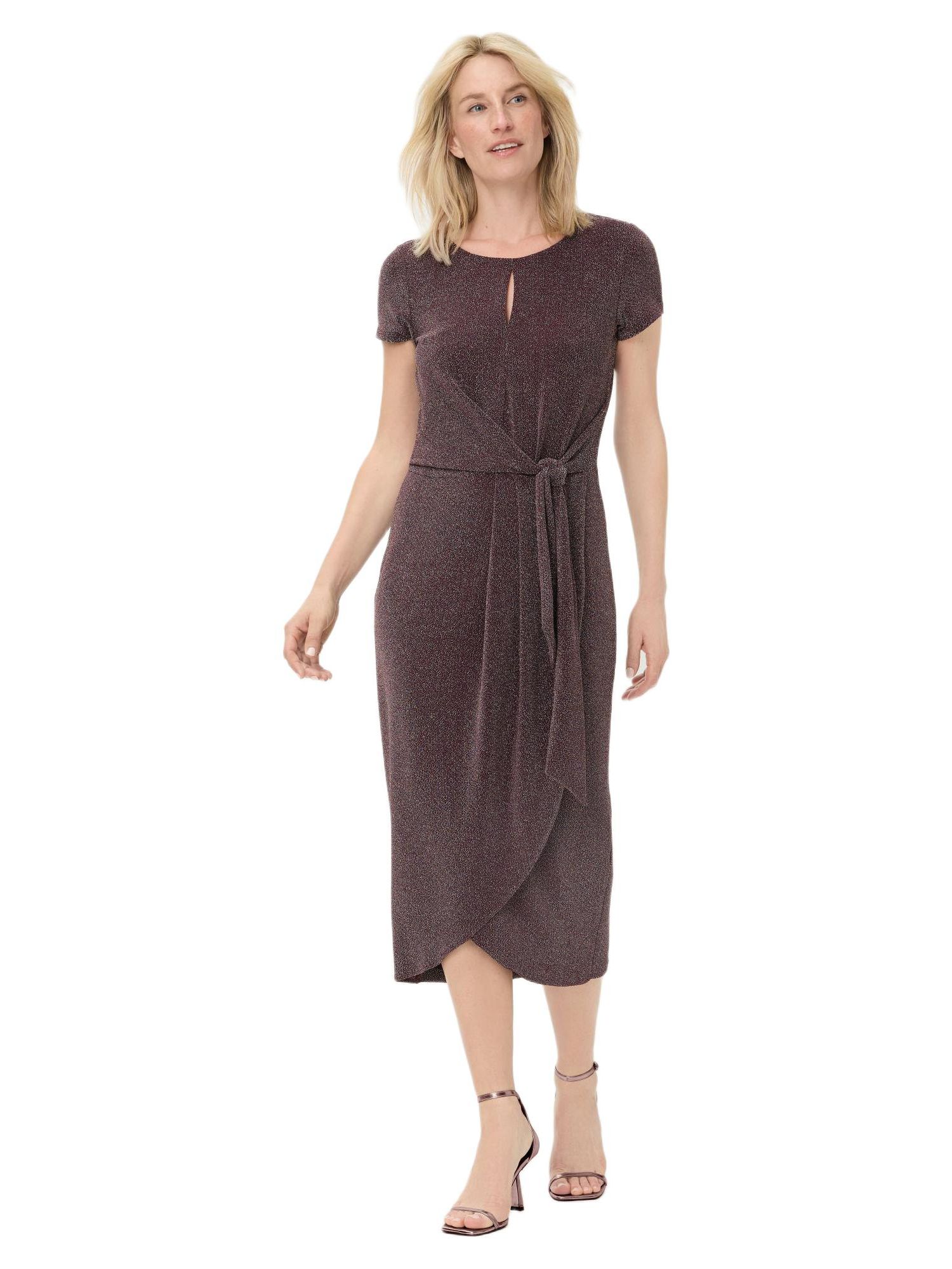 Women's Sparkle Faux Wrap Dress