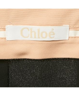 Women's Pre-Owned Chlo&eacute Black Silk Pleated Short Skirt