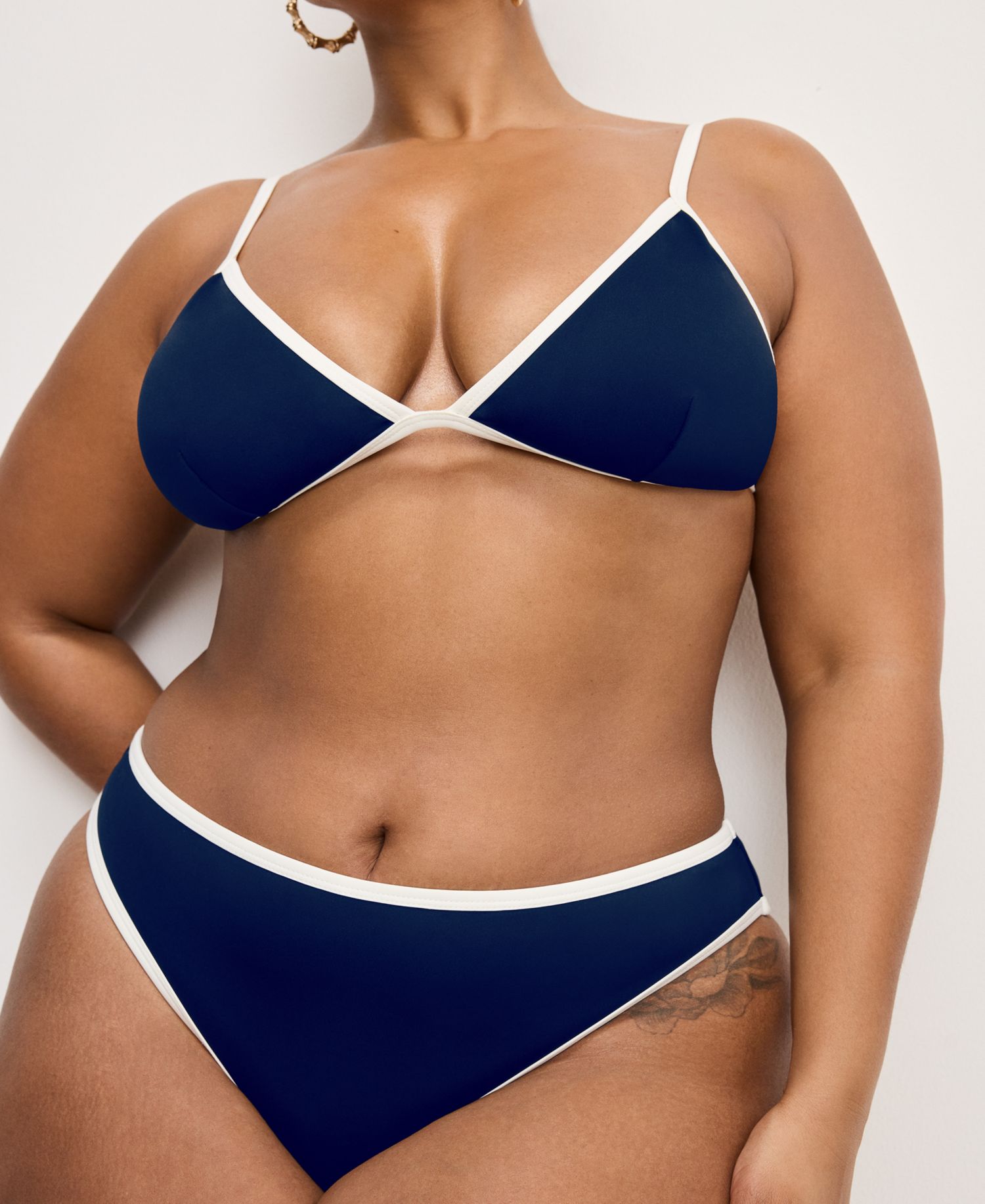 Women's Compression Better Bikini Swim Brief Bottoms, Regular and Plus Size