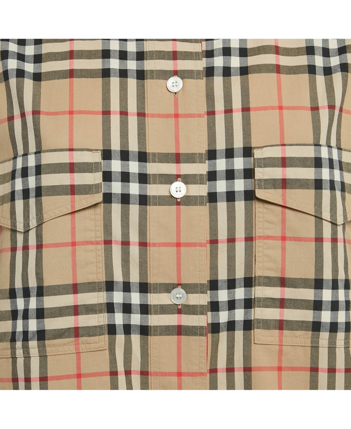 Pre-Owned Burberry Women's Vintage Check Print Cotton Full Sleeve Shirt