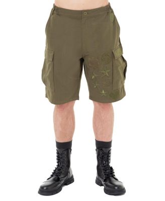 Men's Menswear Patches Cargo Shorts
