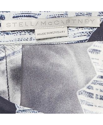 Women's Blue Ariah Shell Print Sati Silk Midi Skirt