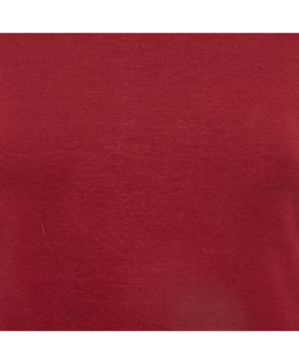 Women's Red Cotton Full Sleeve T-Shirt