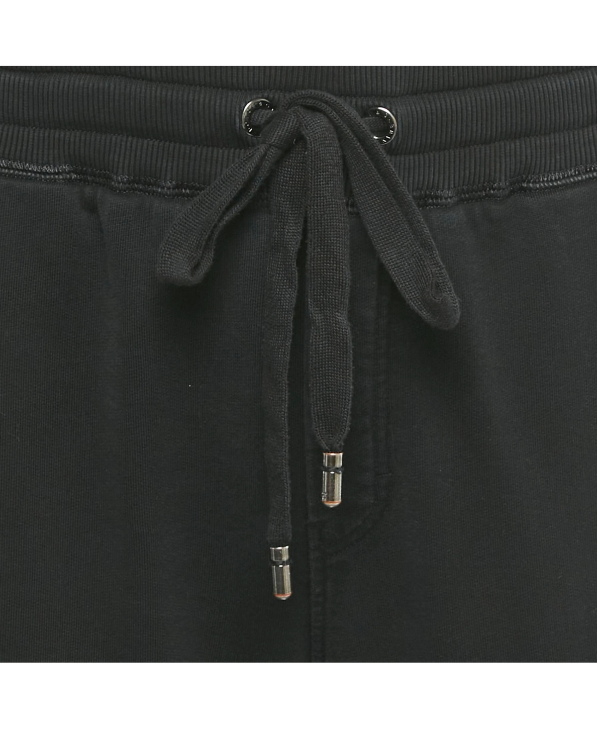 Pre-Owned Dolce & Gabbana Men's Black Cotton Logo Plaque Detail Joggers