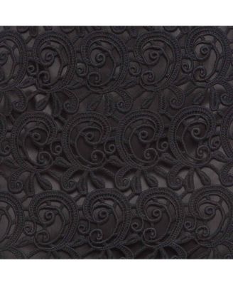 Women's Black Lace Pencil Midi Skirt