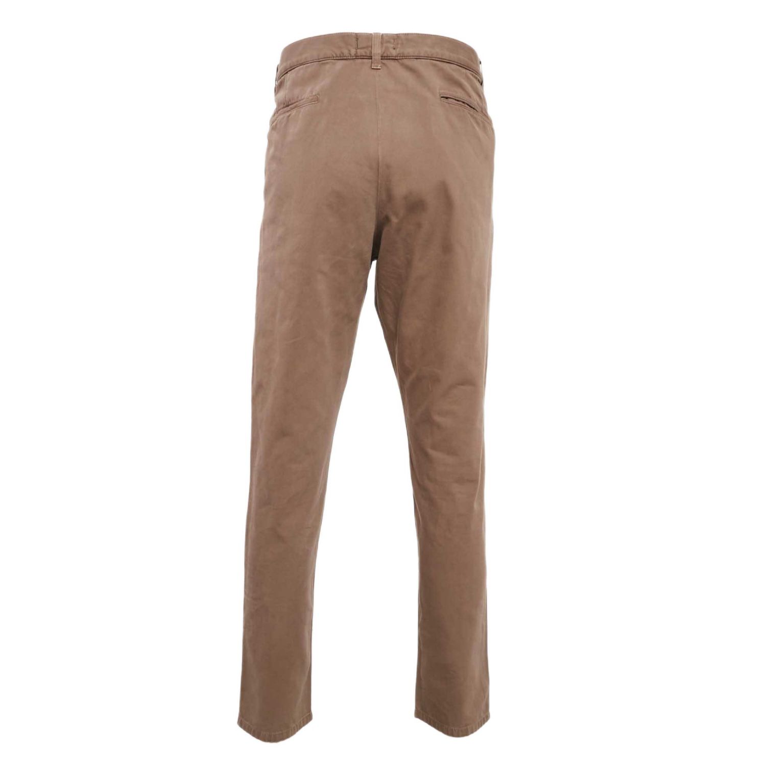 Men's Brown Herringbone Cotton Pants