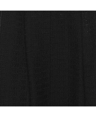 Women's Black Tweed Maxi Skirt