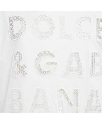 Women's Cotton Logo Embellished Detail Cap Sleeve T-Shirt