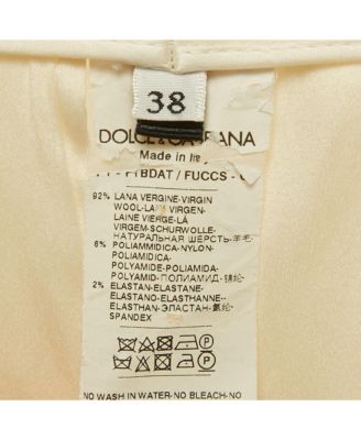 Women's Cream Crepe Trousers