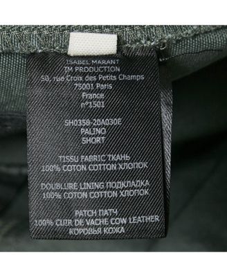 Women's Etoile Green Cotton Shorts