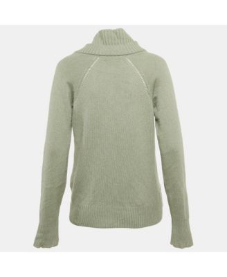 Women's Prorsum Green Cashmere Knit Sweater