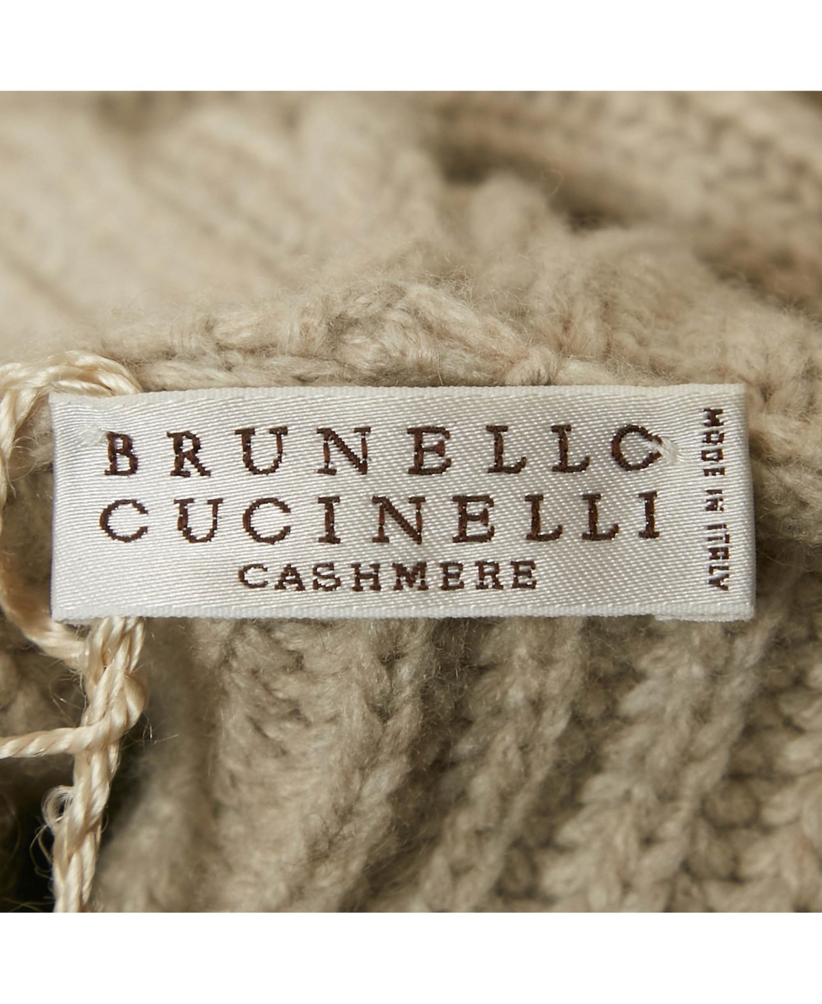 Pre-Owned Brunello Cucinelli Women's Grey Cashmere Rib Monile Hooded Cardigan