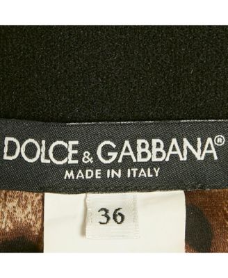 Women's Brown Animal & Floral Print Crepe Midi Skirt