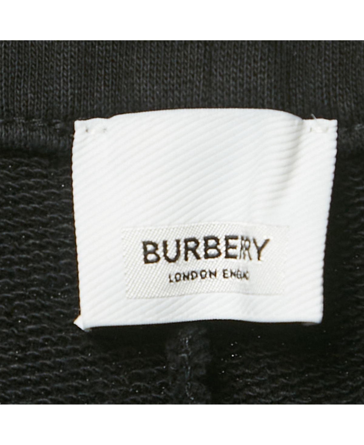 Pre-Owned Burberry Men's Black Logo Applique Cotton Jogger Pants