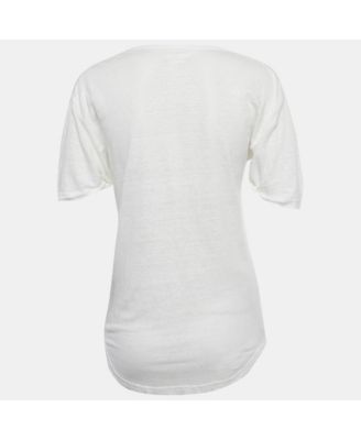 Women's Etoile Foil Logo Print Linen Jersey Top