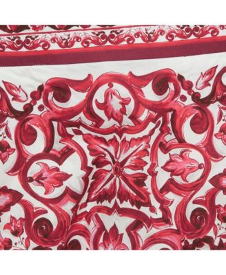 Women's Pink Majolica Print Poplin Balloon Shorts