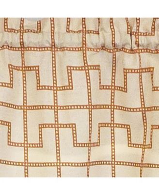 100% Cotton High Quality Torres Tailored Window Valance with 1.5" Rod Pocket 50" W X 12" L Cream