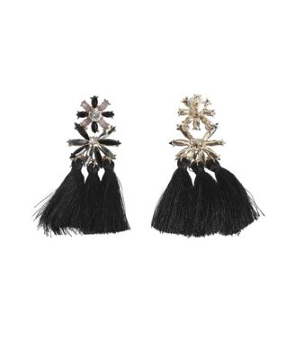 Crystal Tassel Drop Earrings