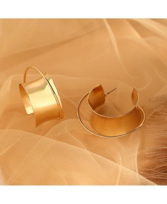 Women's The Chunky-Orbiter Half-Hoop Earrings - California Gold