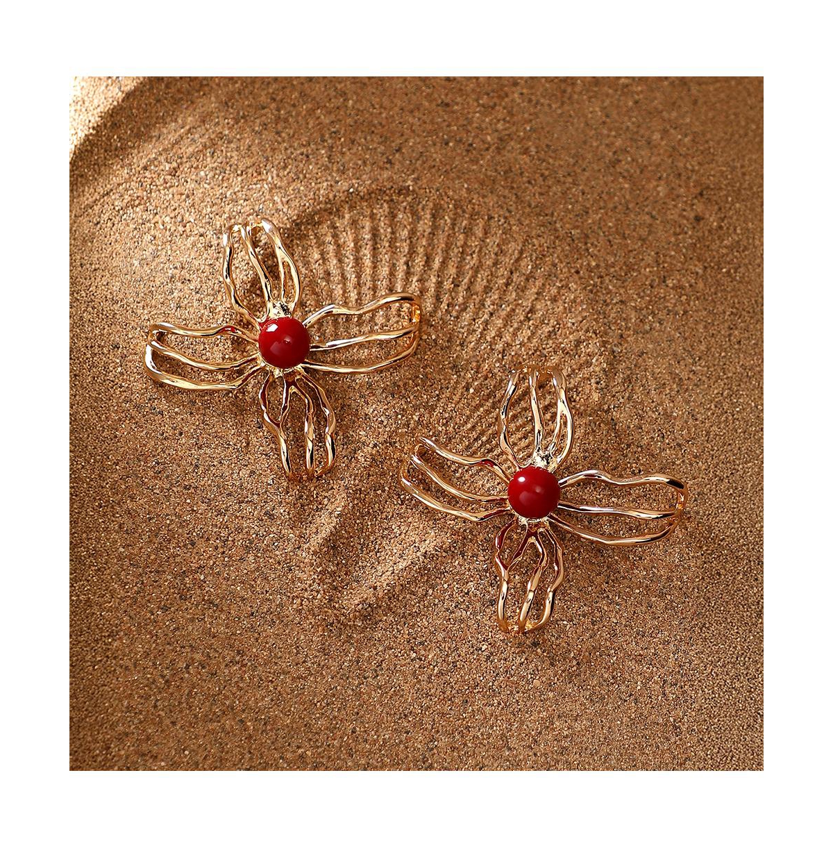 Women's The Arachnid-Flora Statement Earrings - California Gold