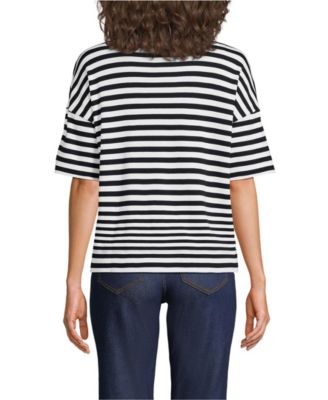 Women's Elbow Sleeve Supima Cotton Relaxed Turtleneck