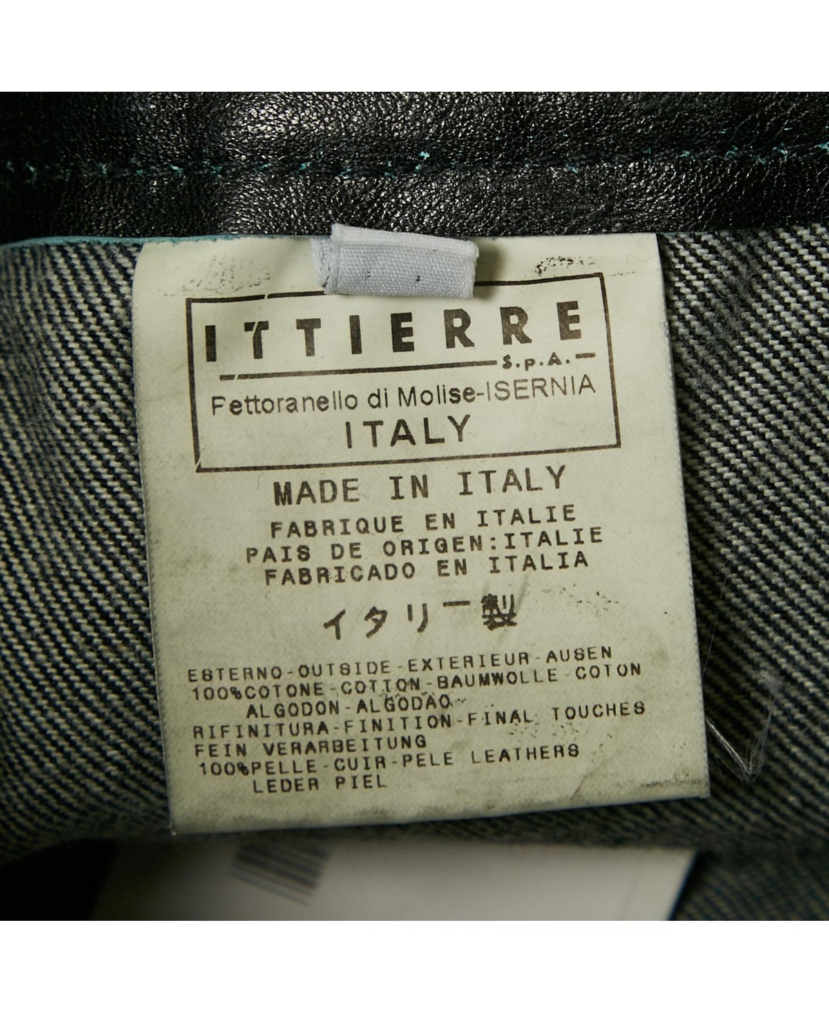 Pre-Owned Versace Women's Jeans Couture Black Washed Denim Leather Detail Mini Skirt