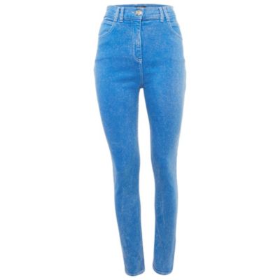 Women's Faded Denim Skinny Jeans