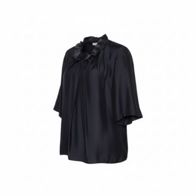 Women's Sateen Gathered Neck Faye Top