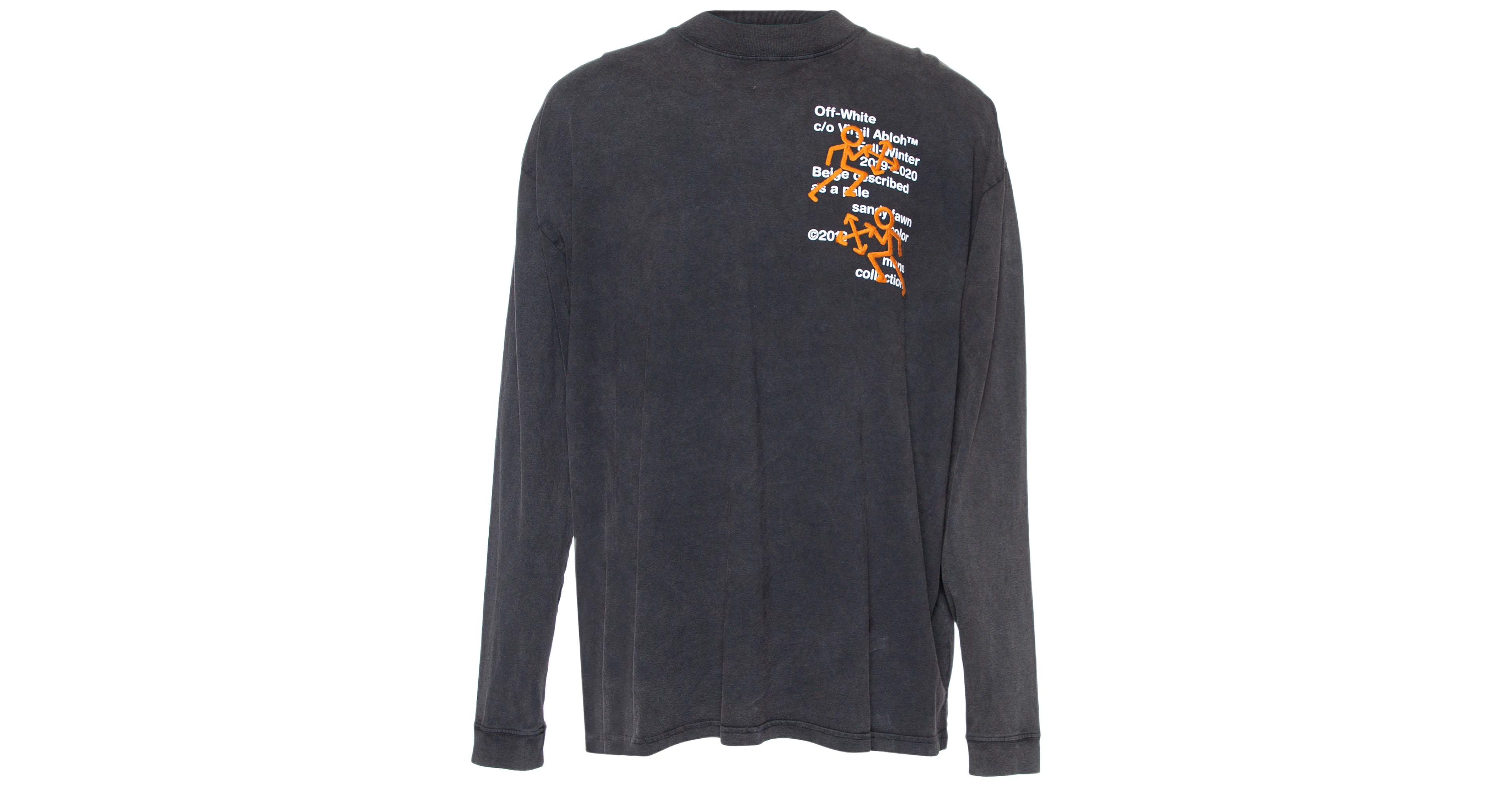 Pre-Owned Off-White Men's Pre-Owned Terry Knit Pictogram Incompiuto Sweatshirt