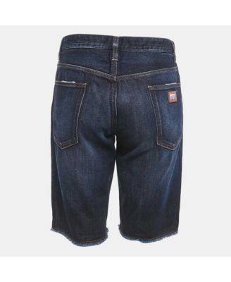 Women's Denim Raw Edge Detail Shorts