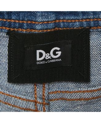 Women's Pre-Owned D&g Multicolor Patchwork Denim Bermuda Shorts