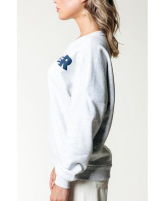 Women's Racer Logo Dropped Shoulder Sweat