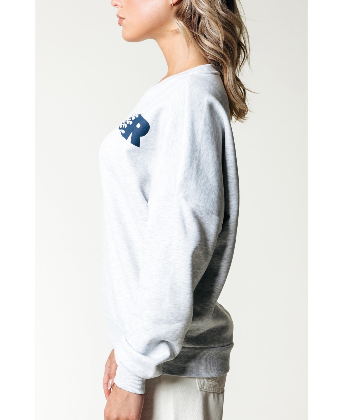 Colourful Rebel Women's Racer Logo Dropped Shoulder Sweat