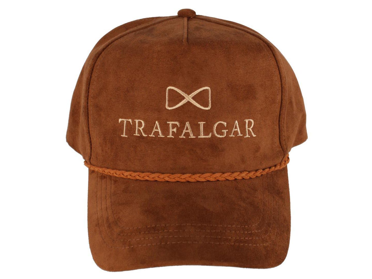 Мужская кепка TRAFALGAR Traflagar's Faux Suede 5 Panel with Braided Rope, цвет: Коньячный — фото 1
