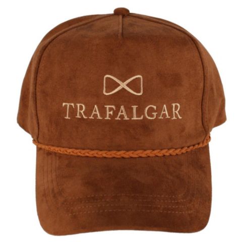 Мужская кепка TRAFALGAR Traflagar's Faux Suede 5 Panel with Braided Rope, цвет: Коньячный
