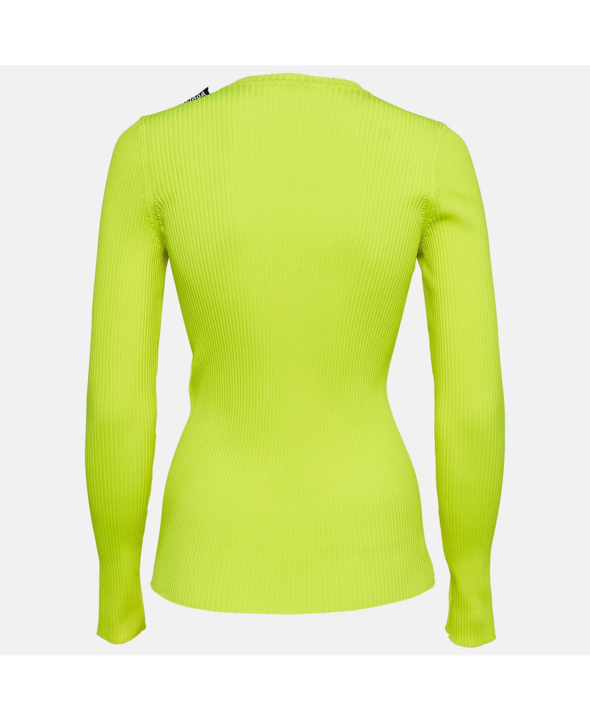 Pre-Owned Balenciaga Women's Fluorescent Green Rib Knit Sweater