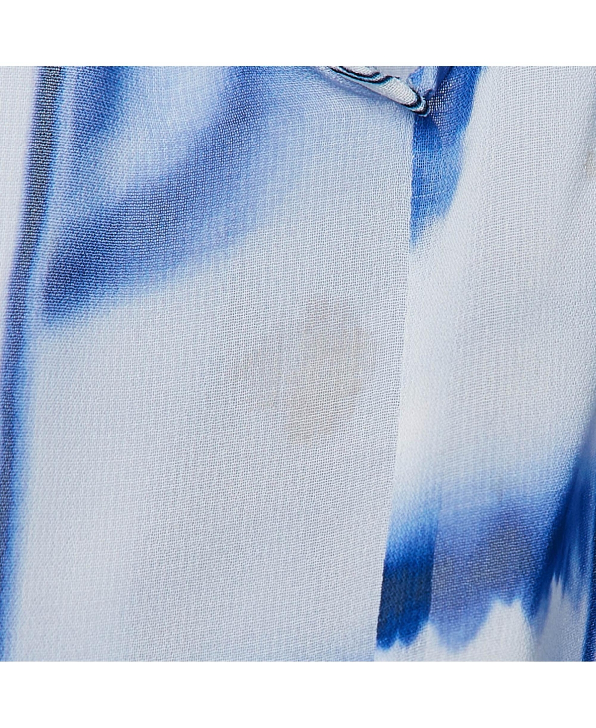 Pre-Owned Versace Women's Collection Printed Chiffon Lace-Up Top