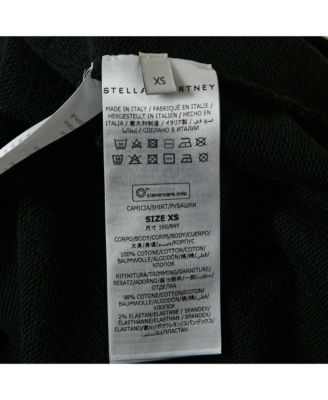 Women's Black Studded Logo Cotton Knit Oversized Sweatshirt