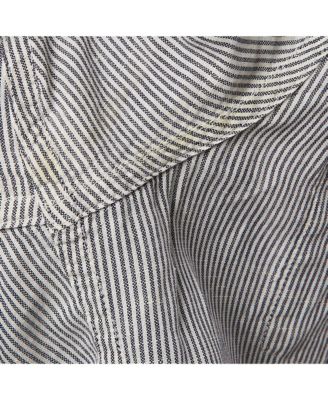 Men's Grey Stripe Cotton Button Front Shirt