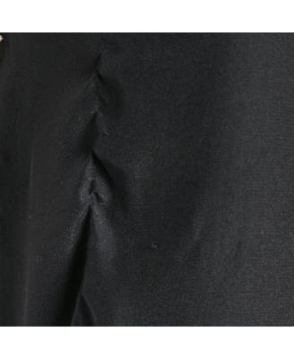 Women's Black Silk Stud Embellish Detail Tank Top