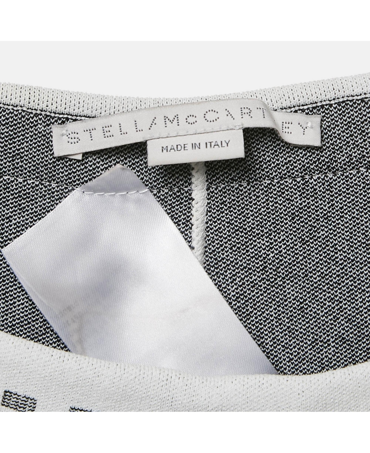 Pre-Owned Stella Mccartney Women's White Plaid Knit Trousers